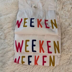 Colorful Weekend Graphic Tee